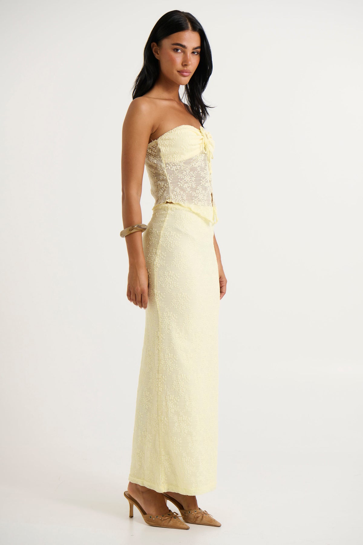 Summer Lace Skirt Lemon