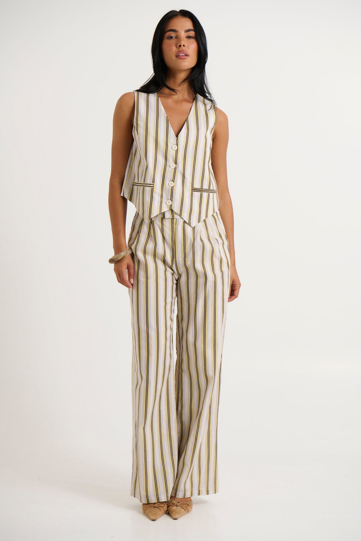 Zoria Pant Vory Stripe