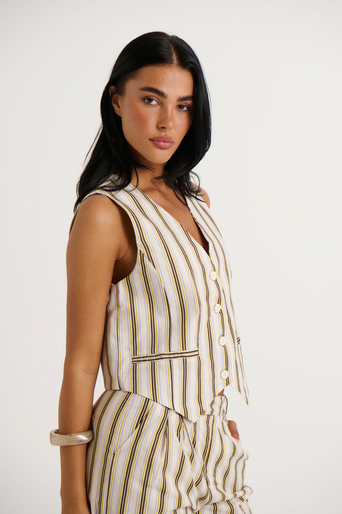 Zoria Vest Vory Stripe