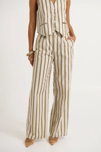 Zoria Pant Vory Stripe