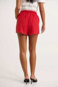 Ronnie Racer Shorts Red