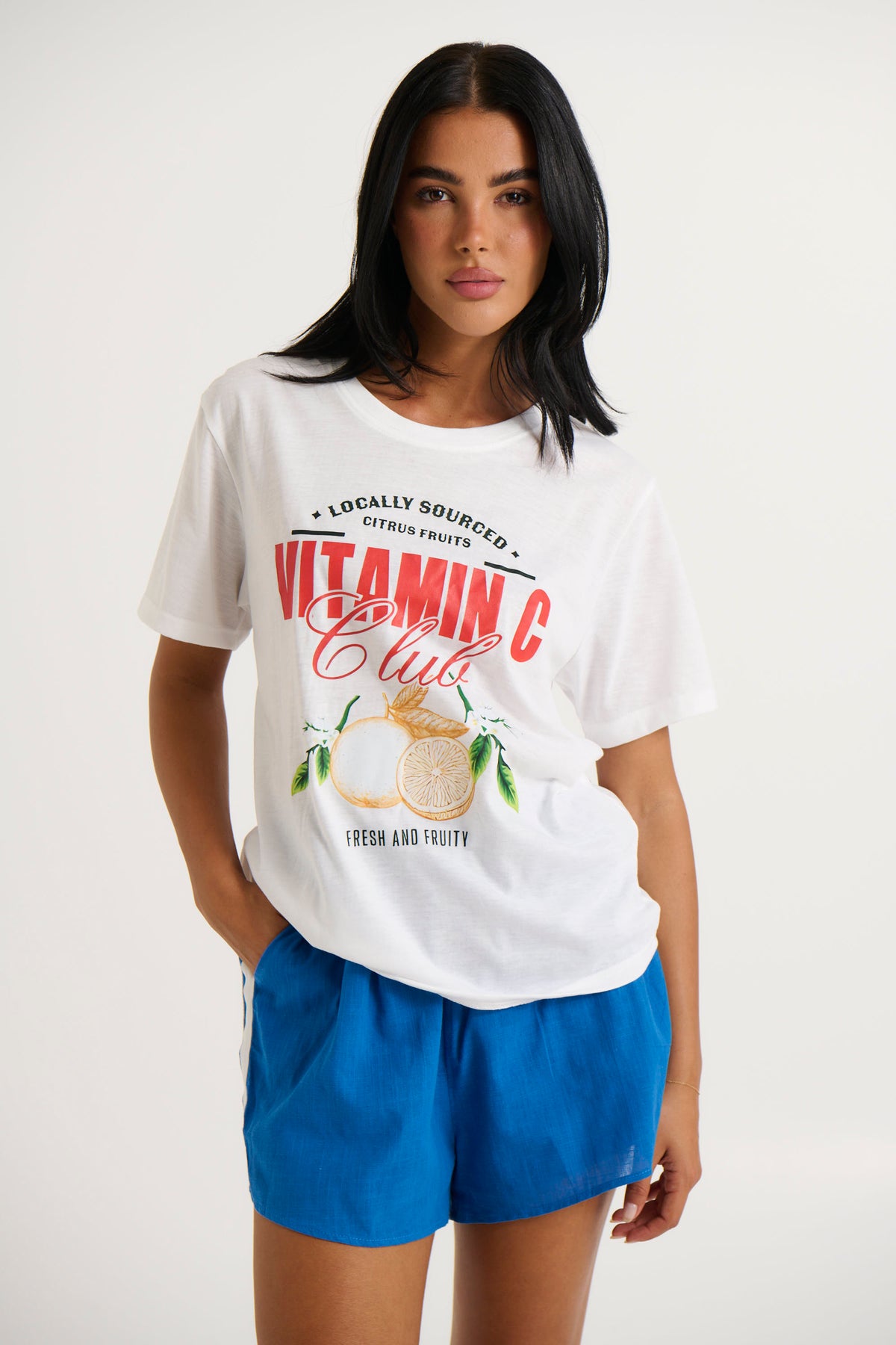 Vitamin C Club Tee White