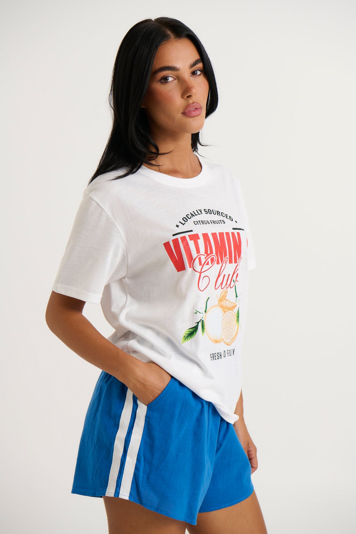 Vitamin C Club Tee White