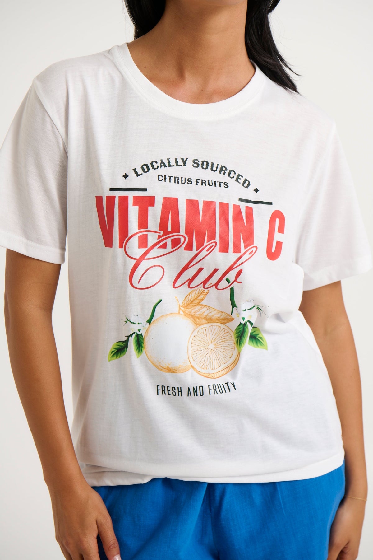 Vitamin C Club Tee White