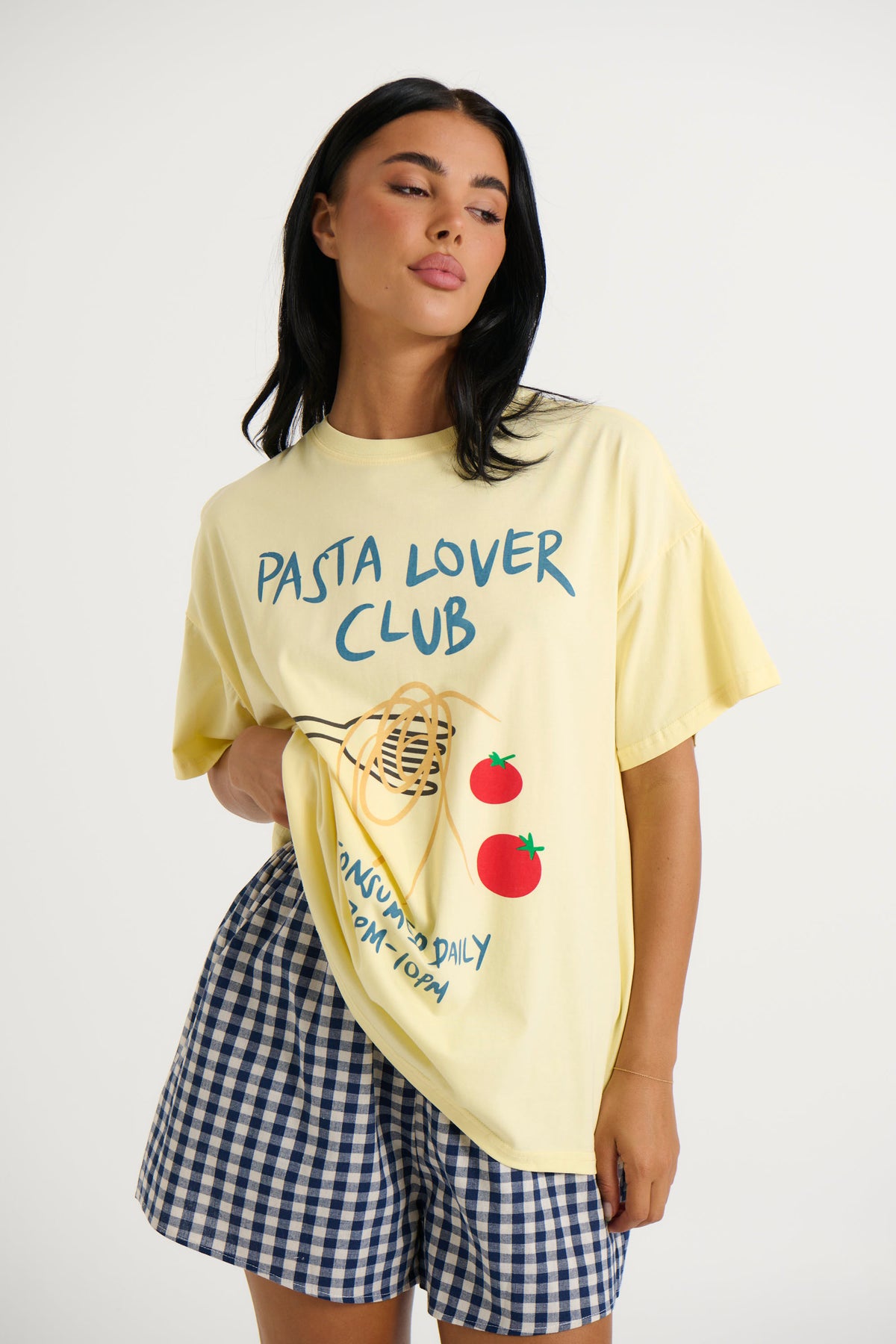 Pasta Lover Club Top Yellow