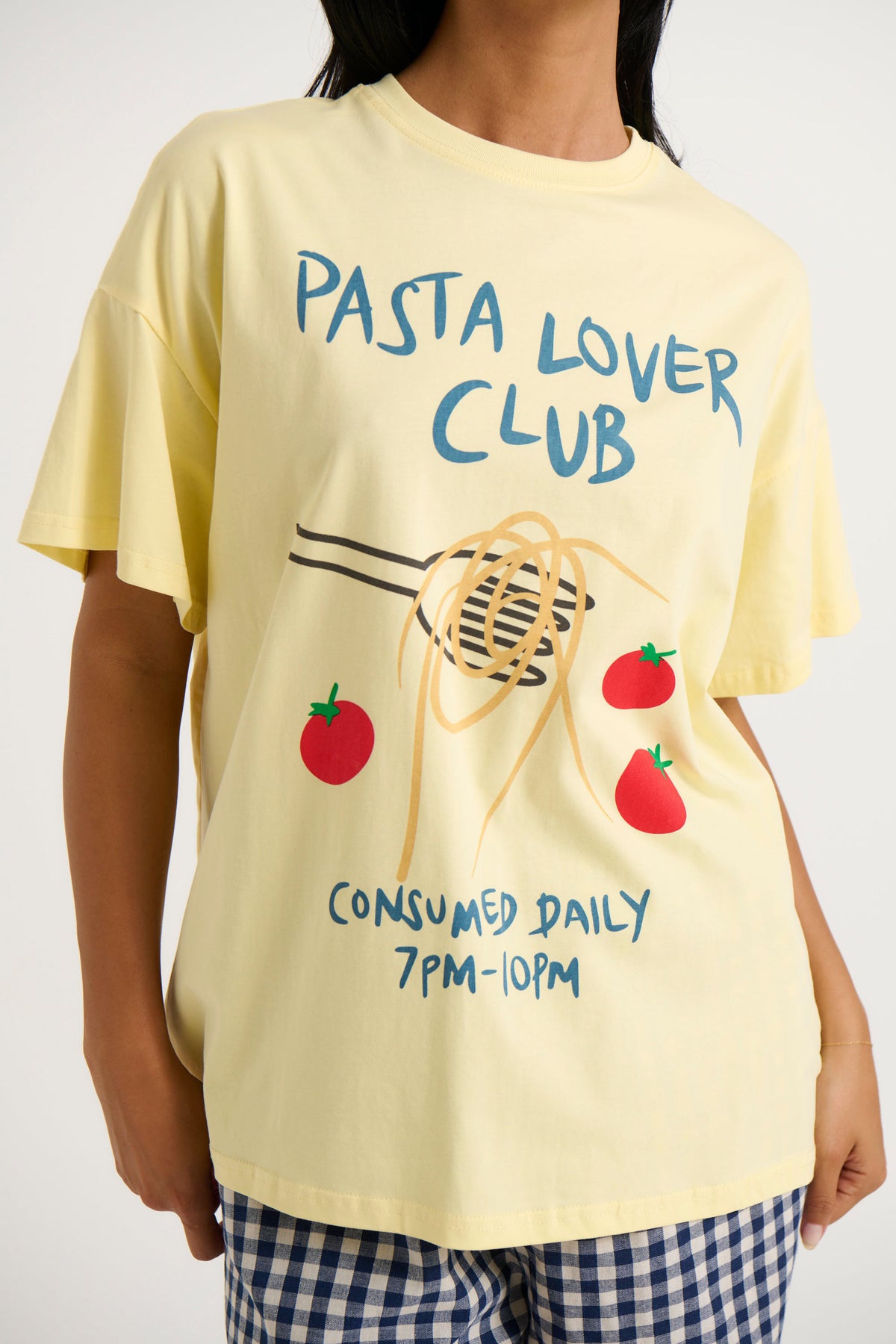 Pasta Lover Club Top Yellow