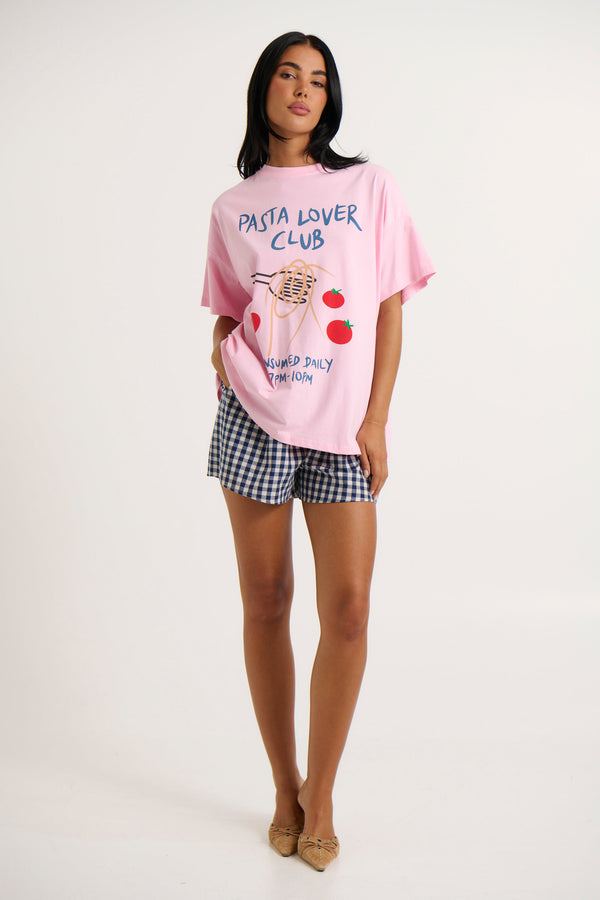 Pasta Lover Club Top Pink