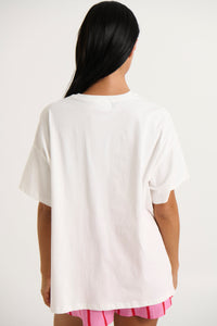 Cowgirl Club Top White/Red