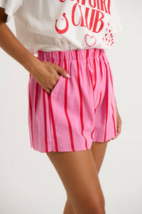 Carly Shorts Pink/Red