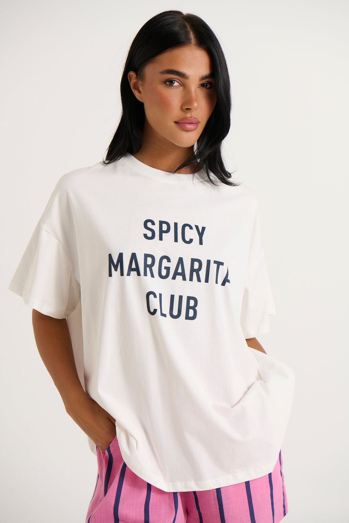 Spicy Margarita Top White/Navy