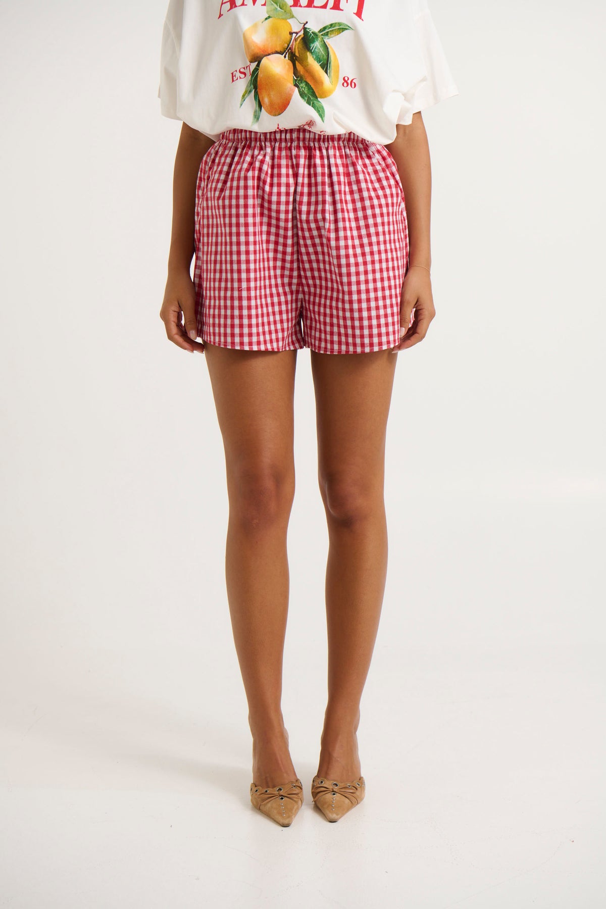 Billy Short White/Red