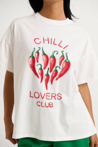 Chilli Lovers Club Top White/Red