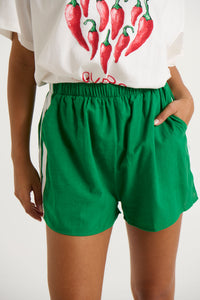 Ronnie Racer Shorts Green