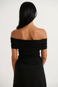 Tamsin Off The Shoulder Top Black