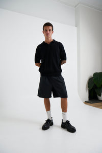 NTH Rib Polo Black