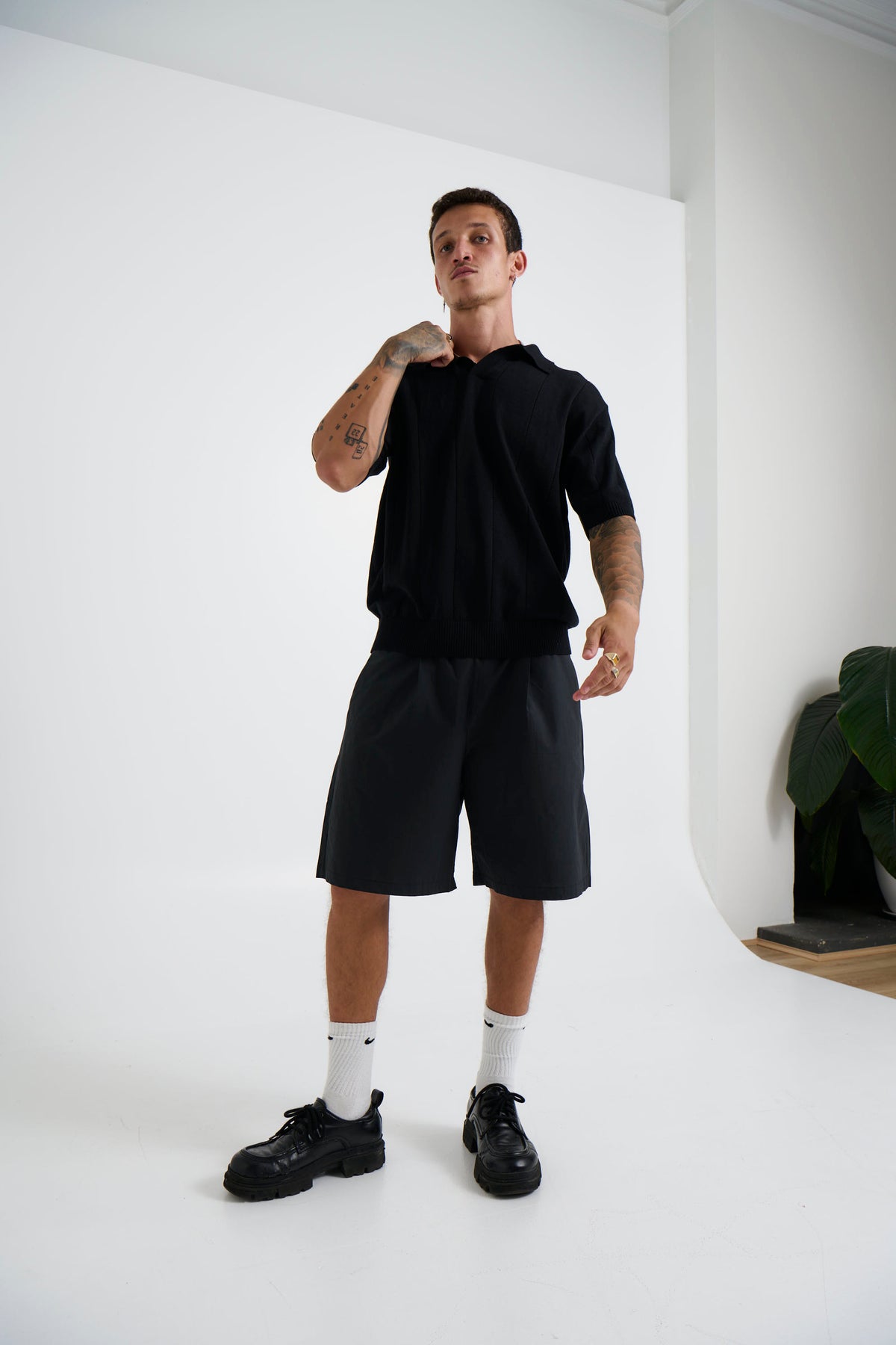 NTH Rib Polo Black