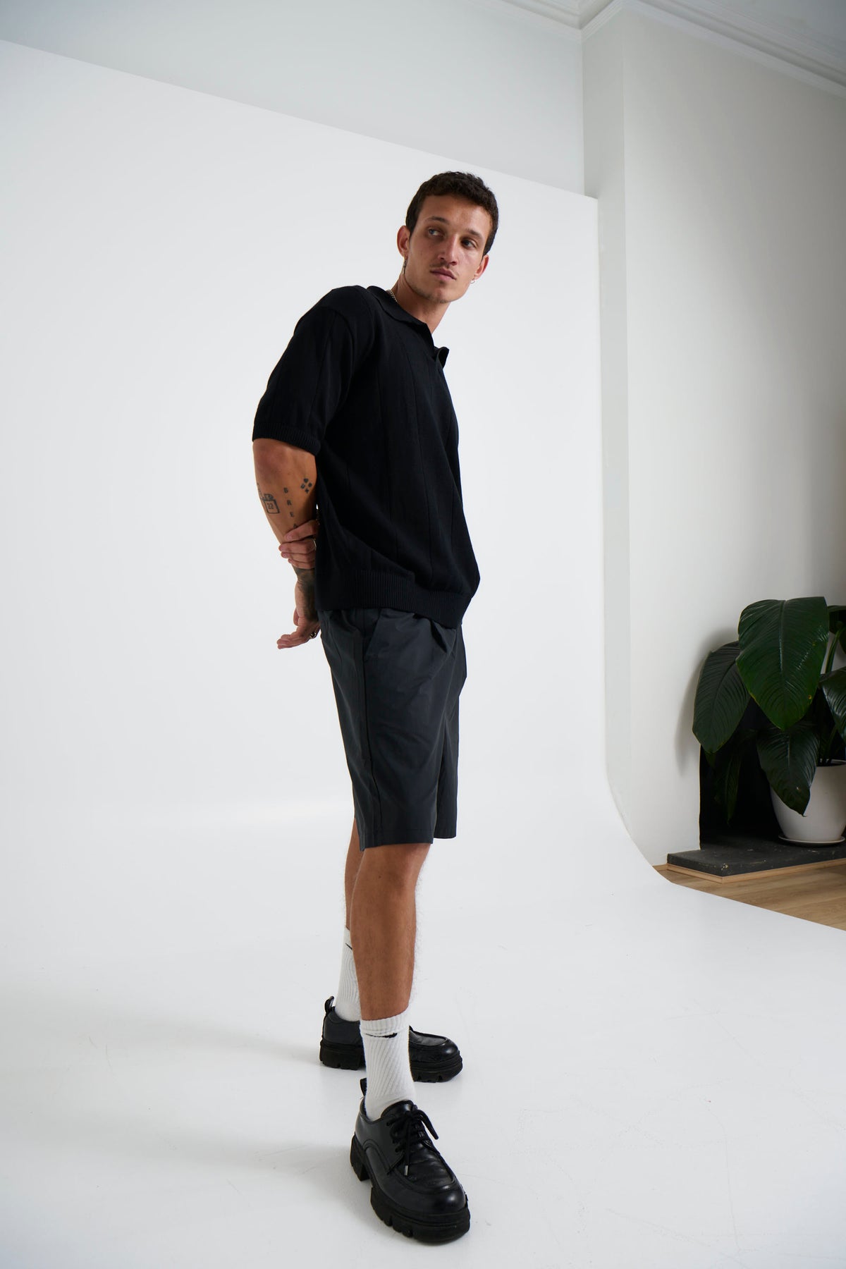 NTH Rib Polo Black