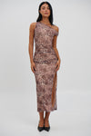 Tabitha Midi Dress Leopard