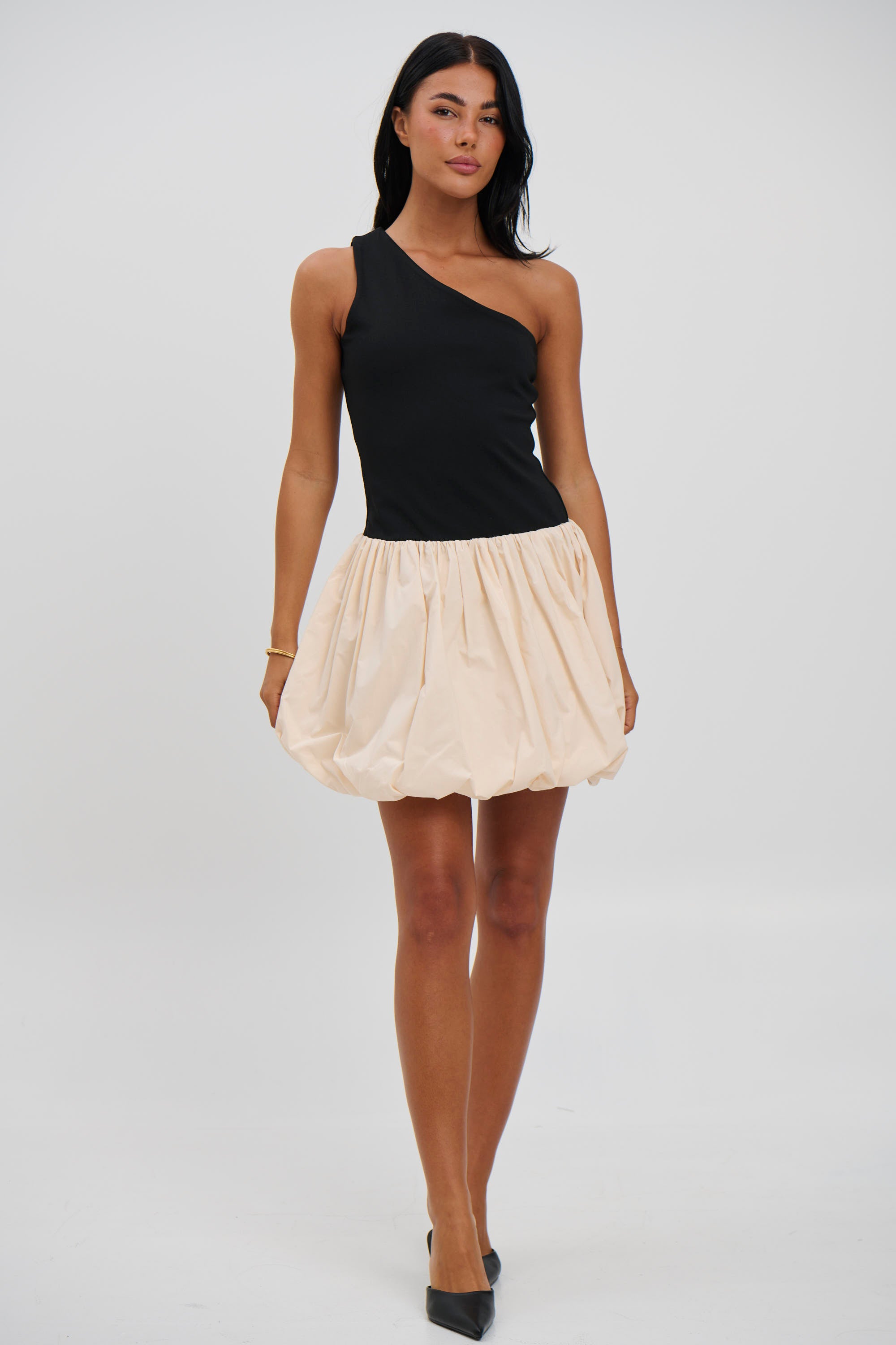 Josie Mini Dress Black/Cream - FINAL SALE