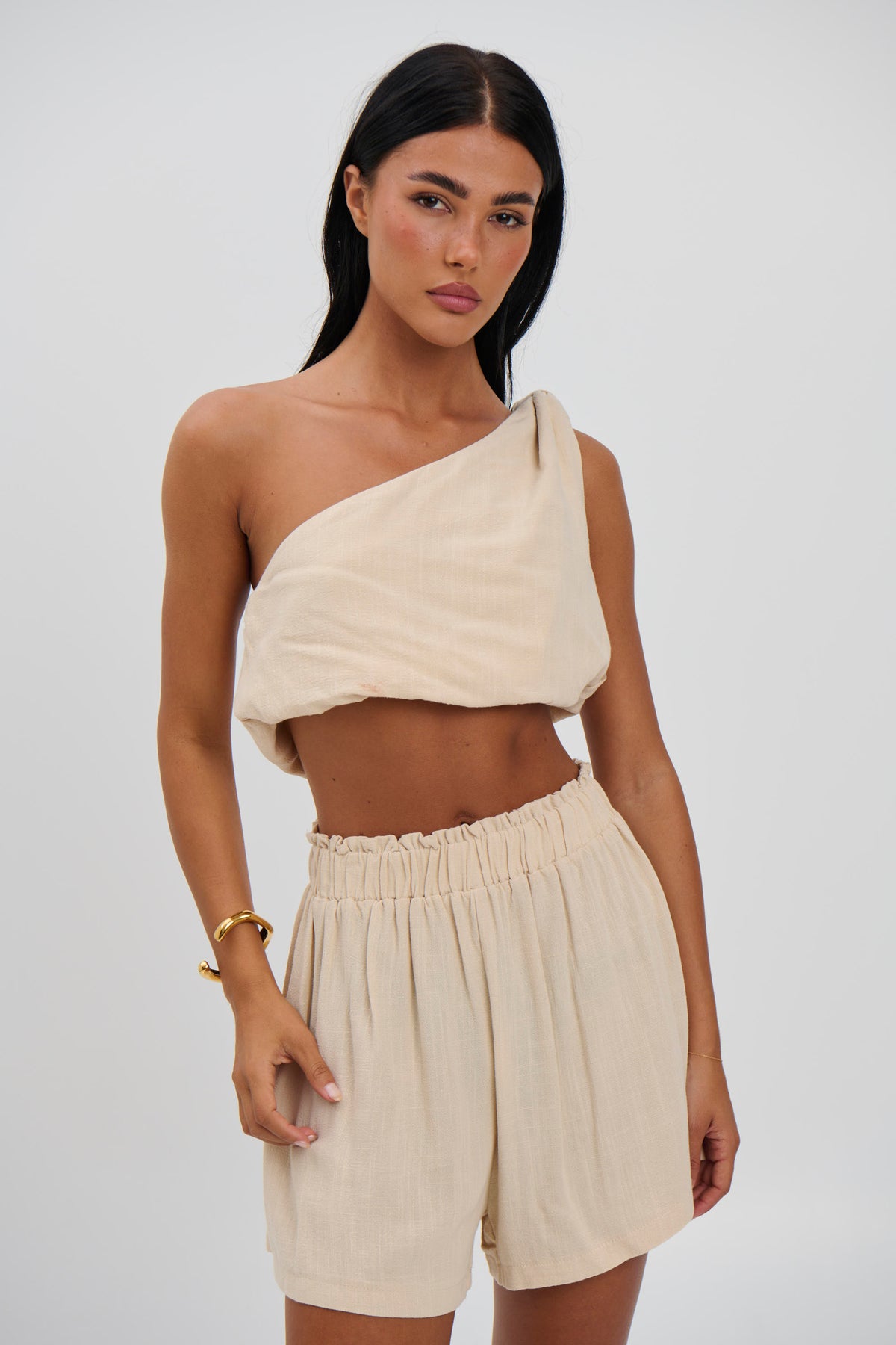 Georgia Crop Beige