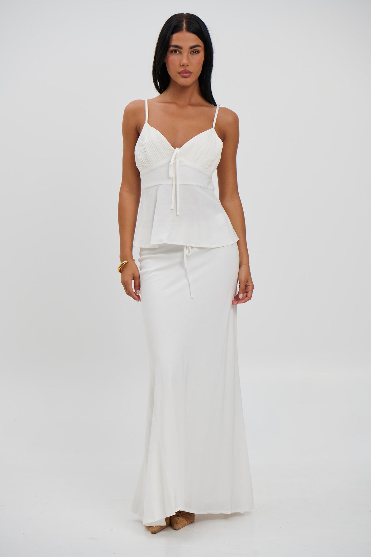 Avalon Maxi Skirt White