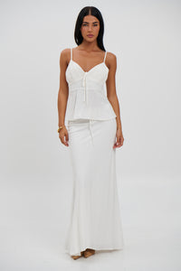 Avalon Maxi Skirt White