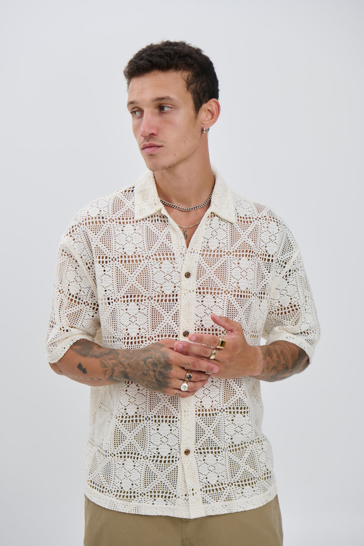 Lucas Drop Shirt Crochet