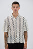 Lucas Drop Shirt Geo White