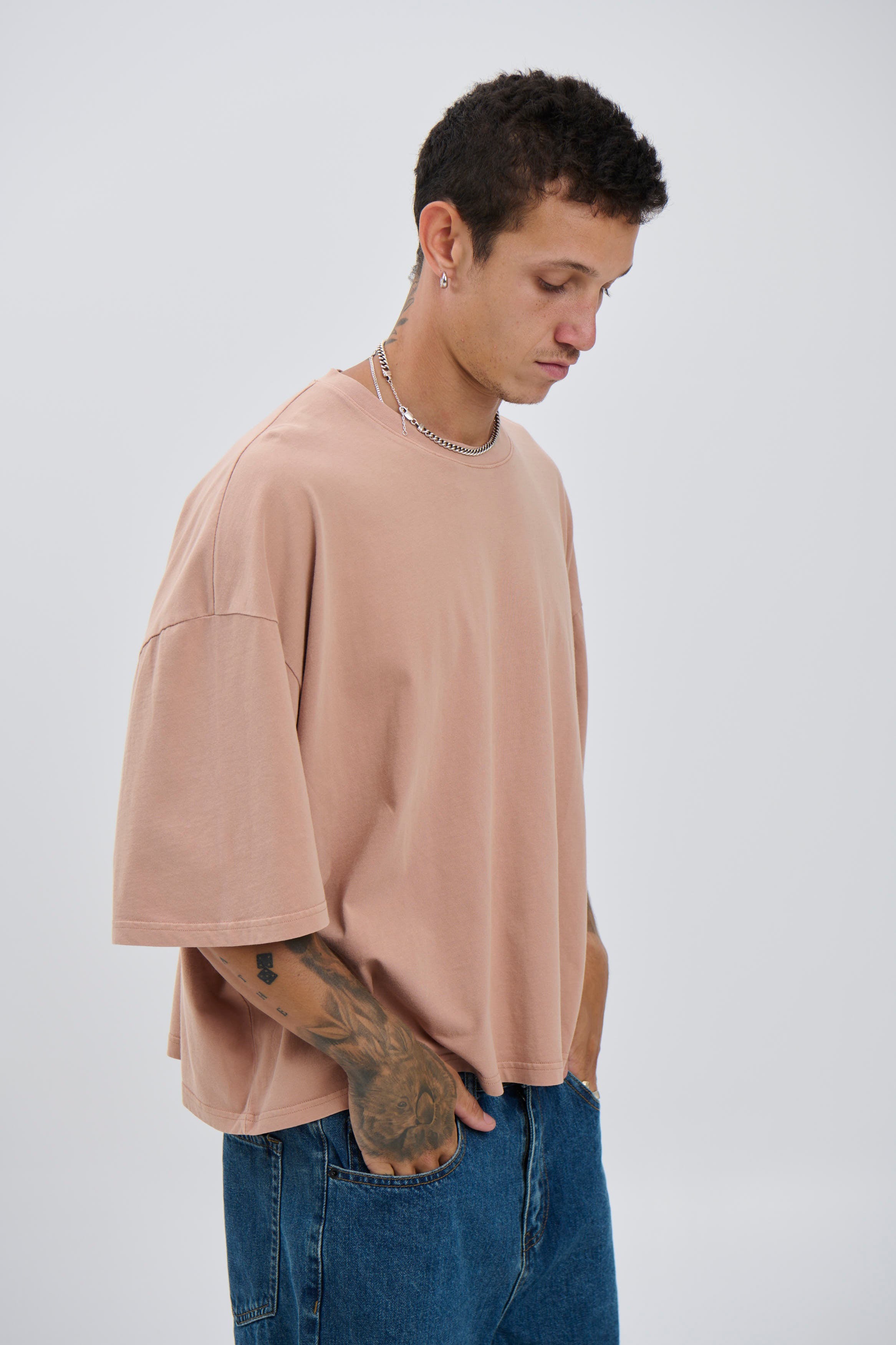 NTH Crop Box Tee Terracotta