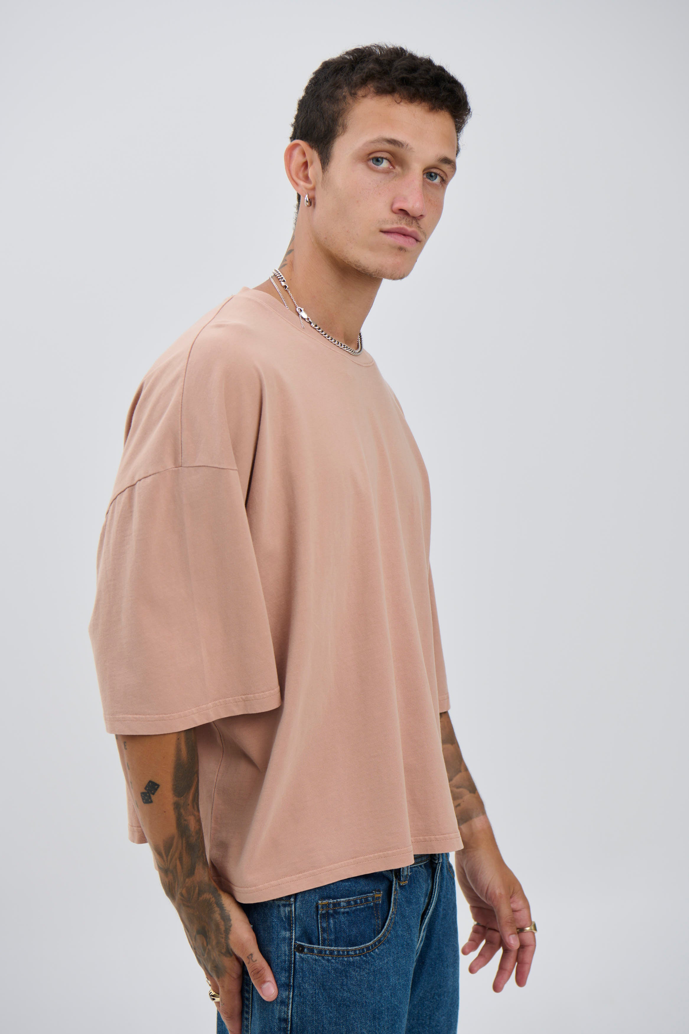 NTH Crop Box Tee Terracotta