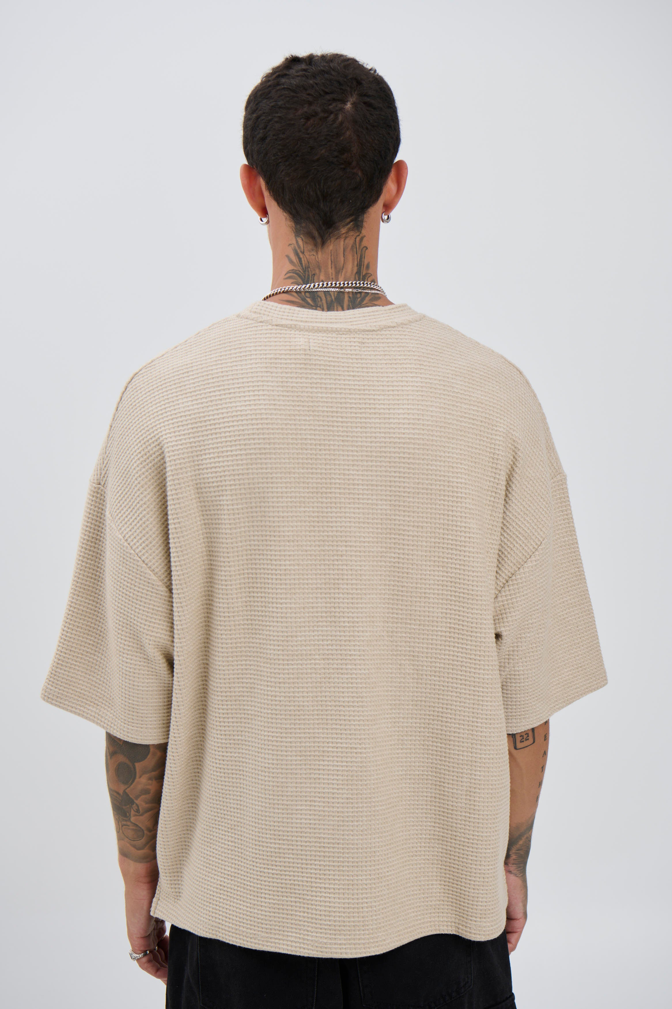 Lionel Waffle Tee Tan