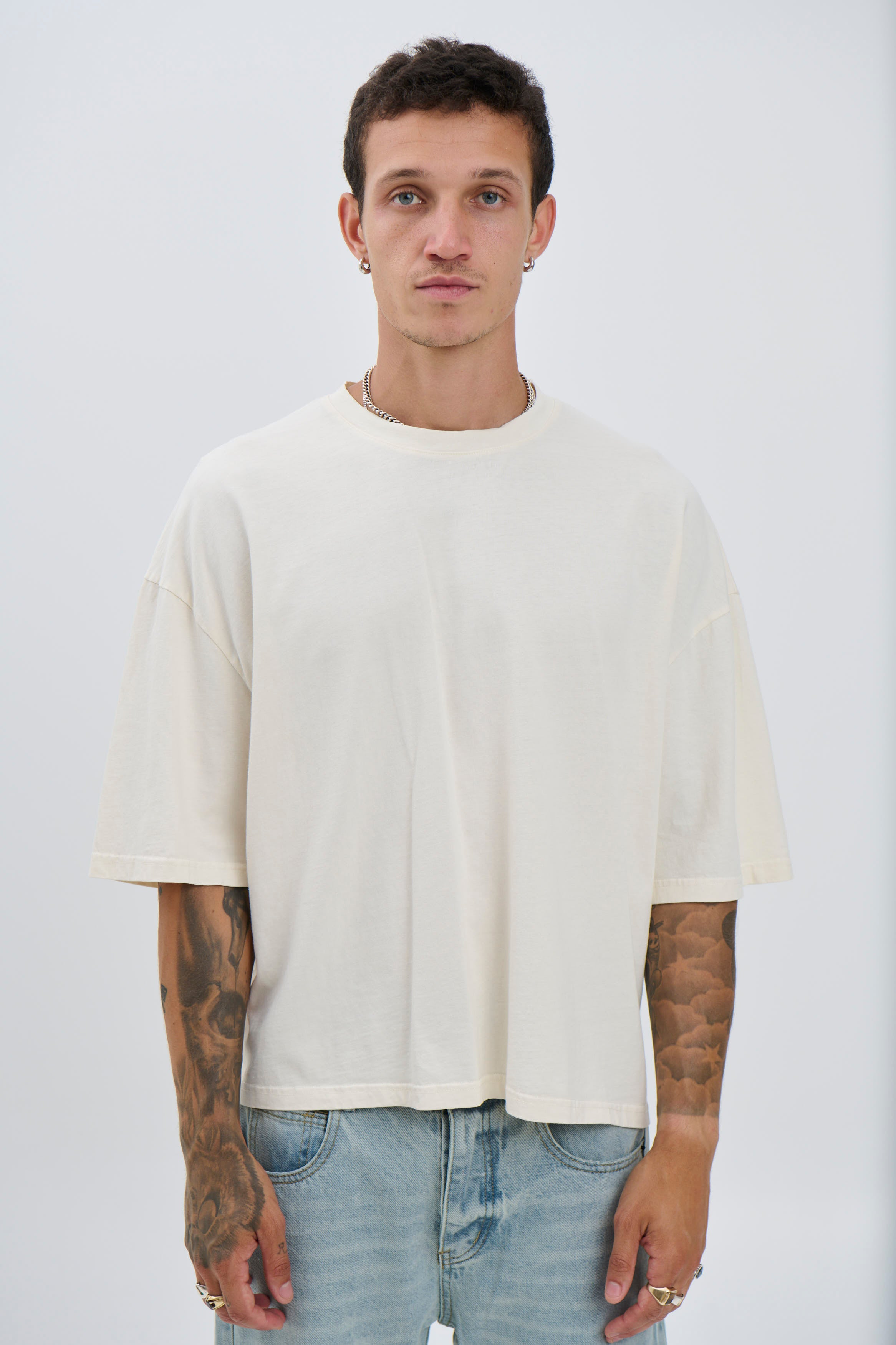NTH Crop Box Tee Ivory