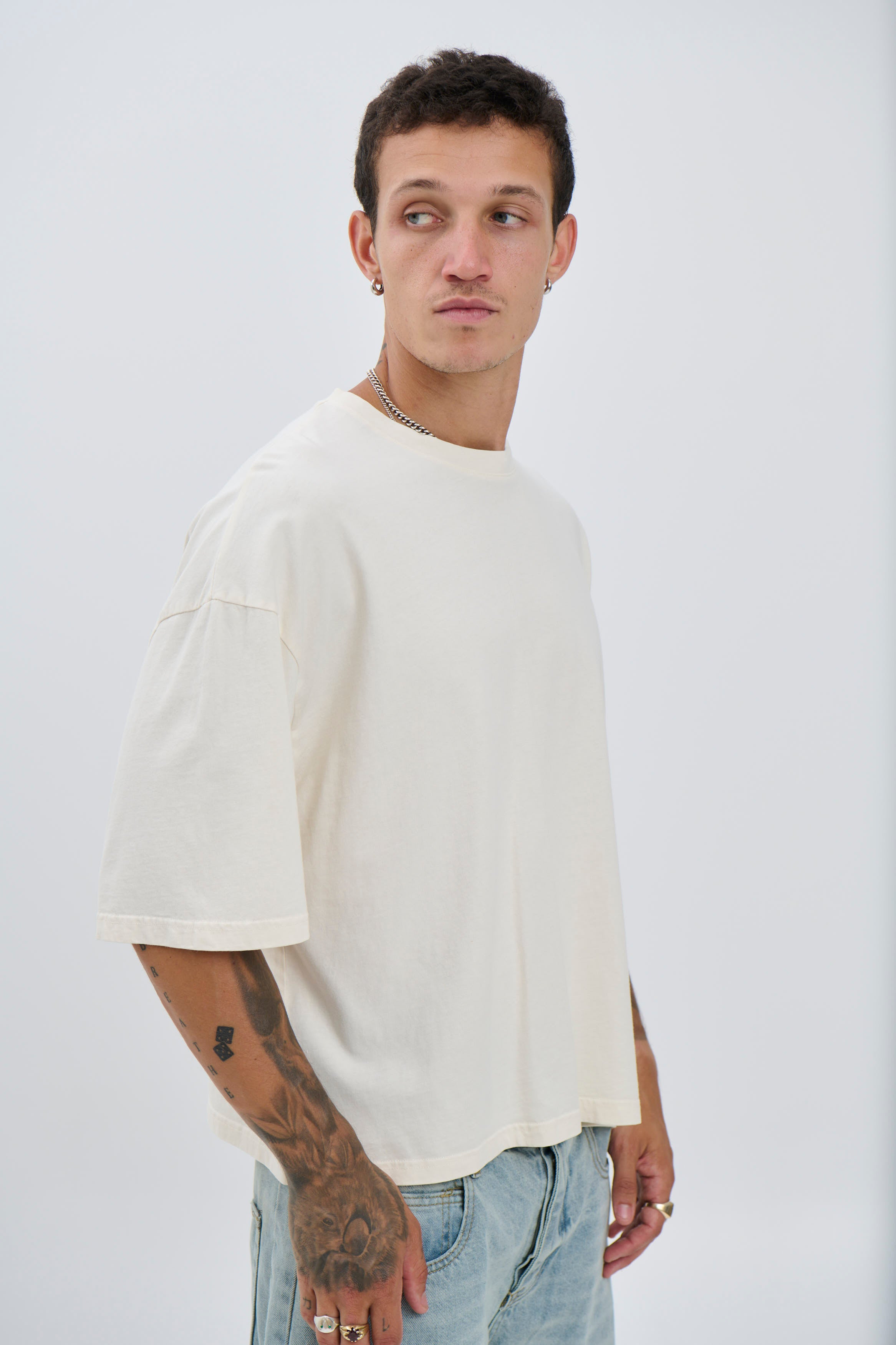 NTH Crop Box Tee Ivory