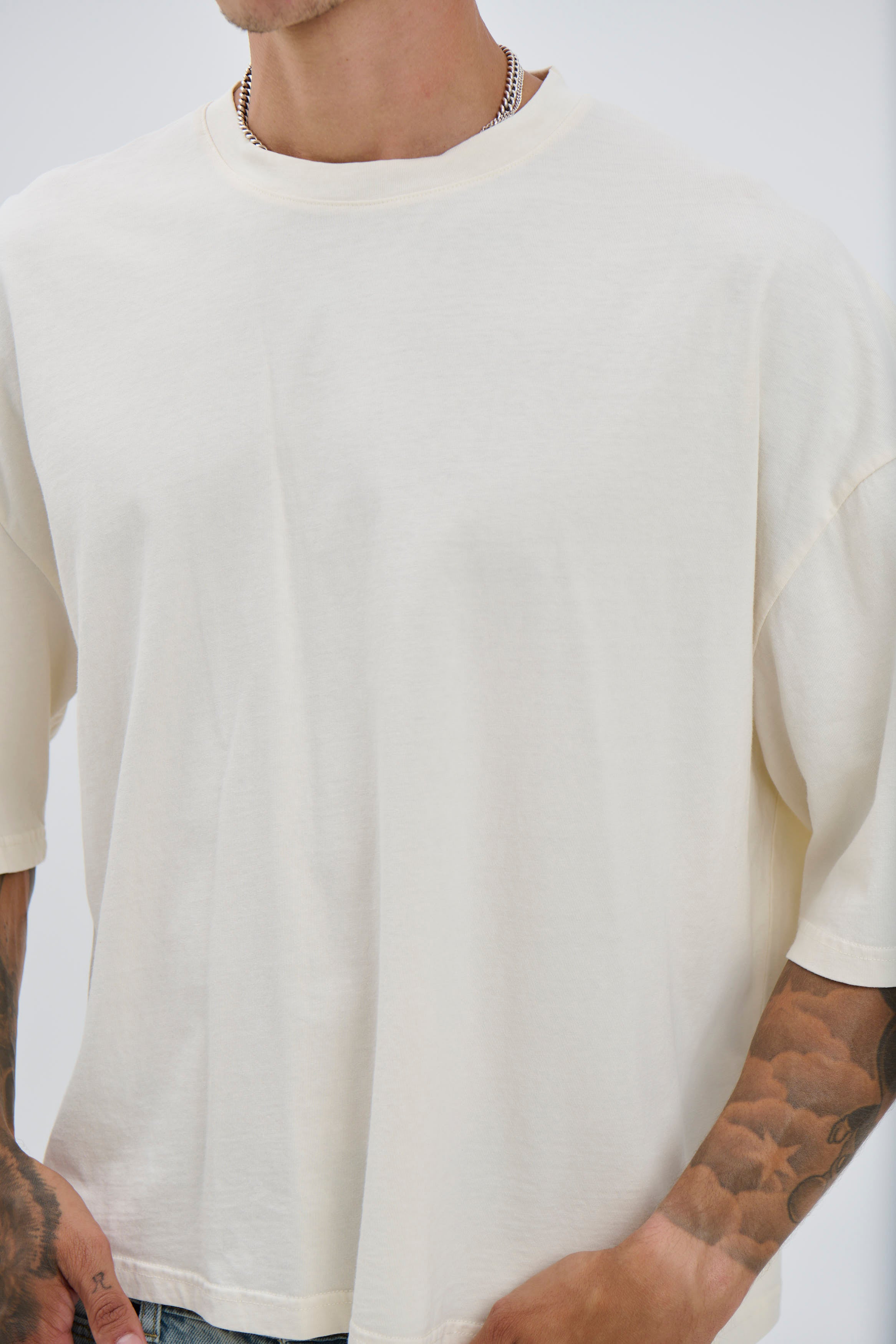NTH Crop Box Tee Ivory