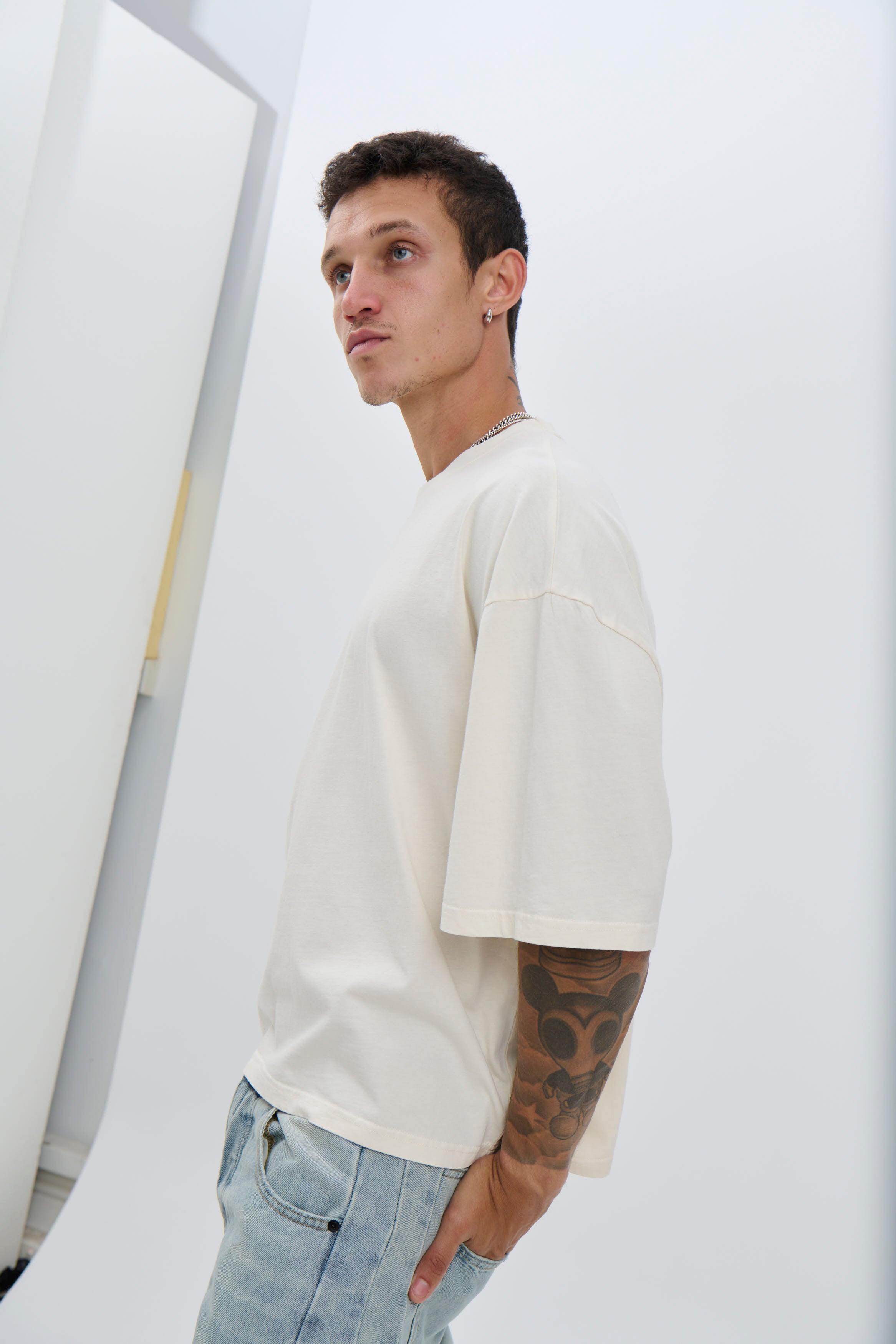 NTH Crop Box Tee Ivory