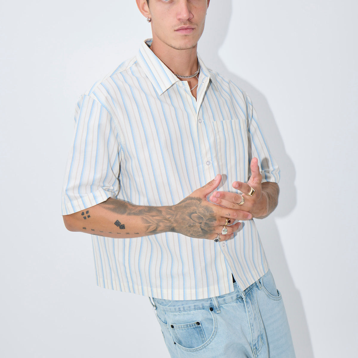 NTH Box Shirt Stripe S Striped