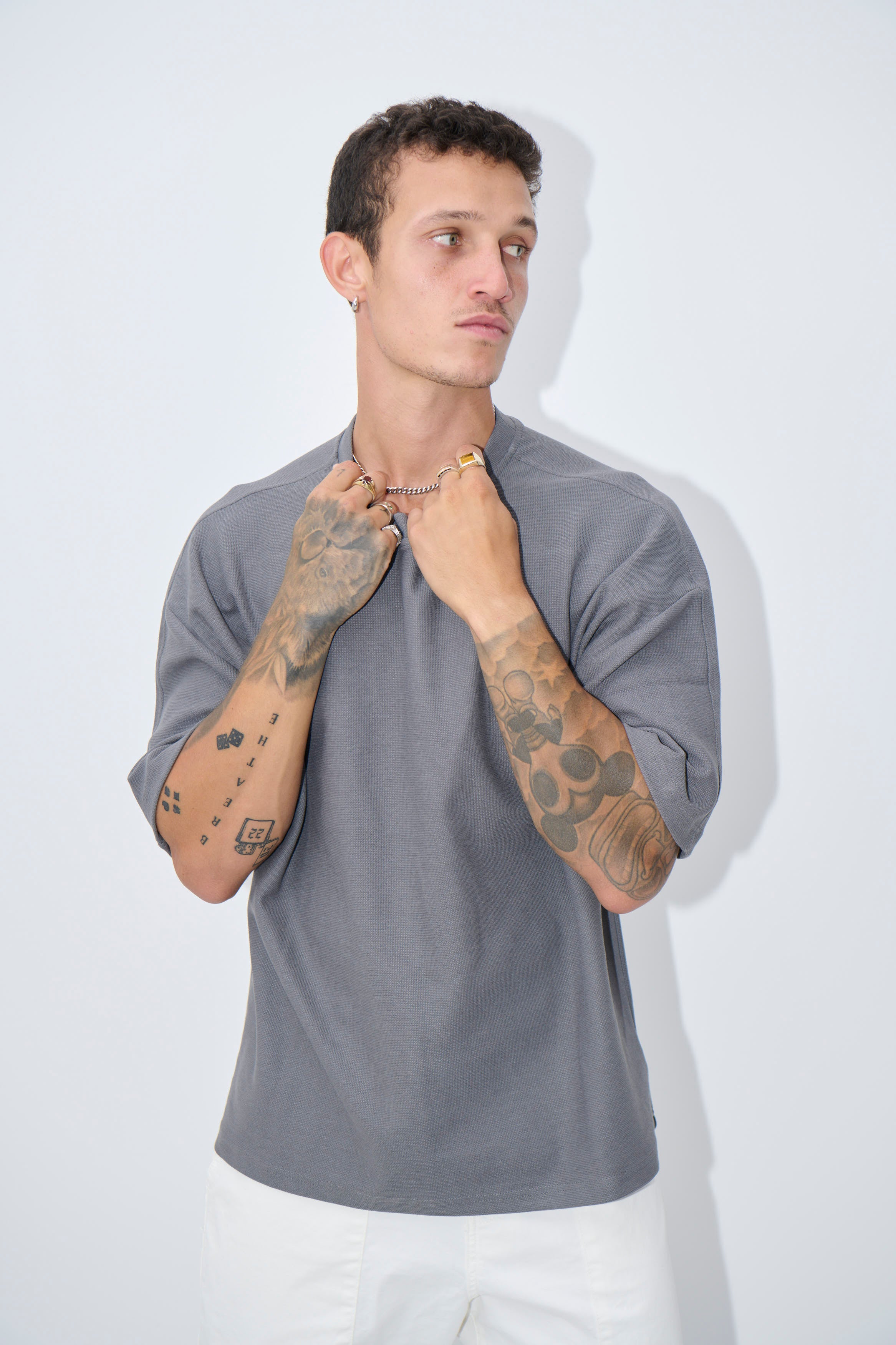 Henry Heavyweight Tee Charcoal