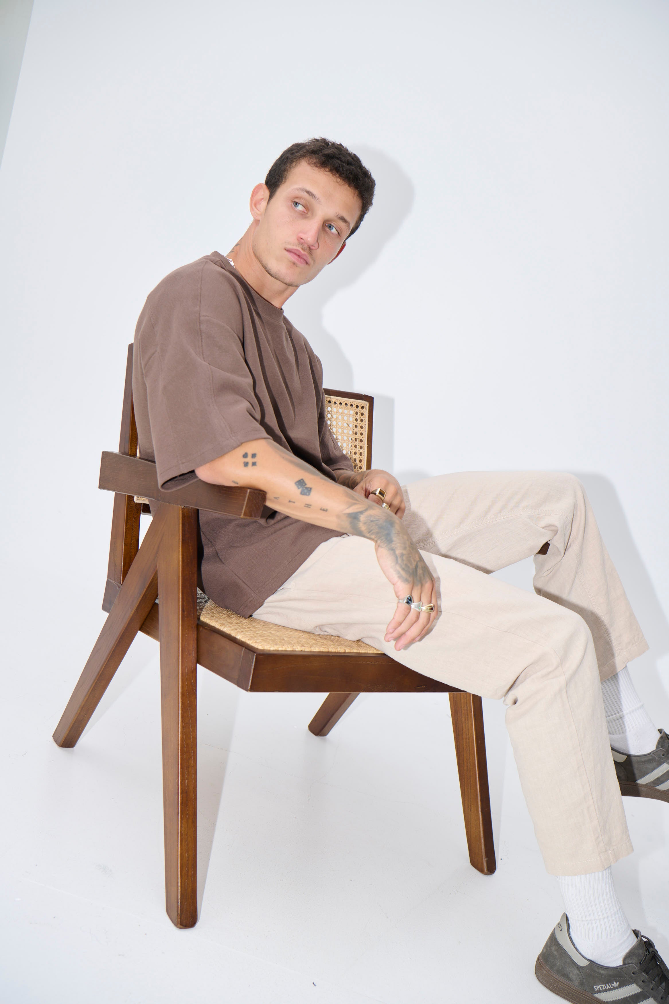 Henry Heavyweight Tee Choc