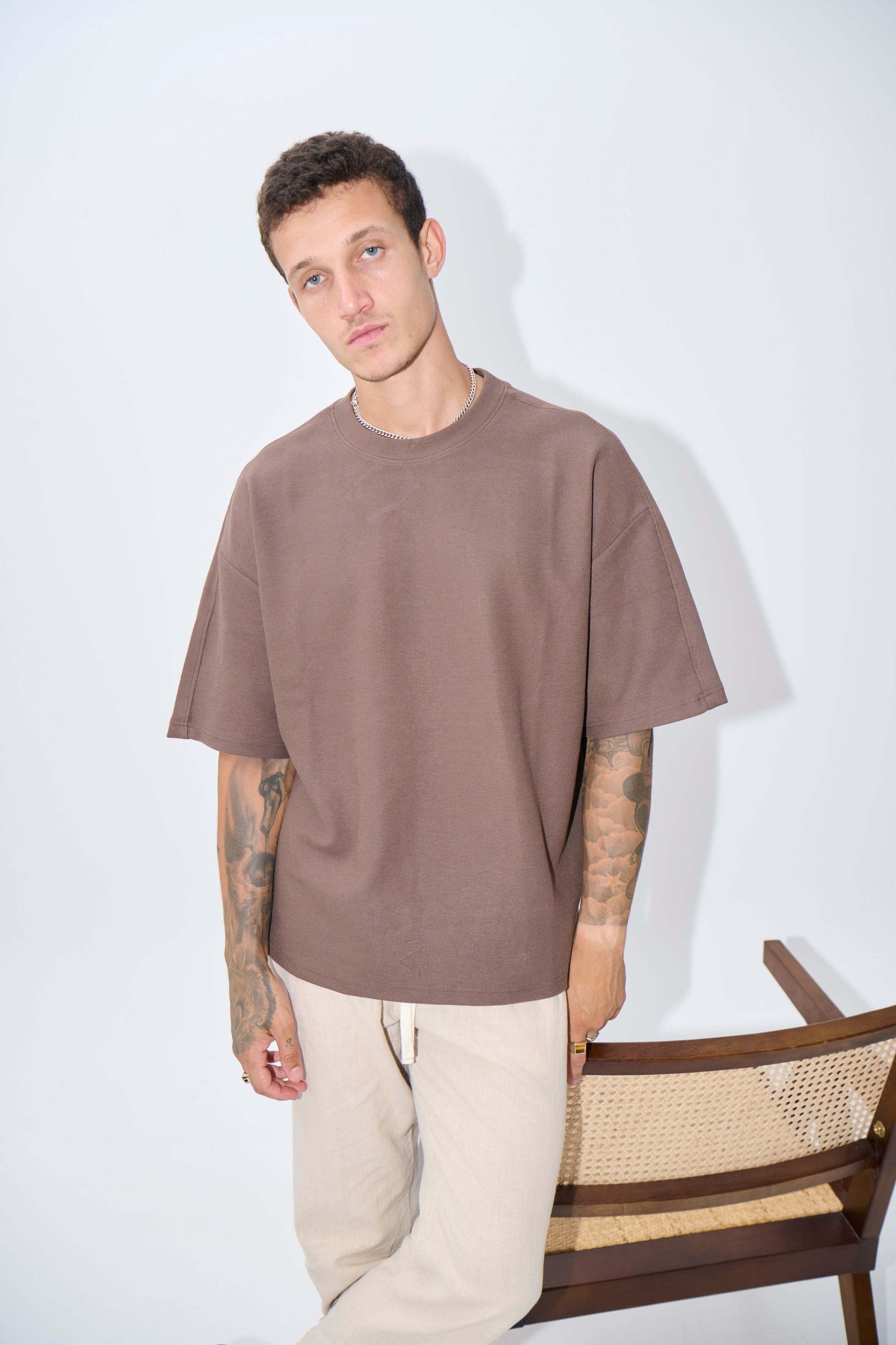 Henry Heavyweight Tee Choc