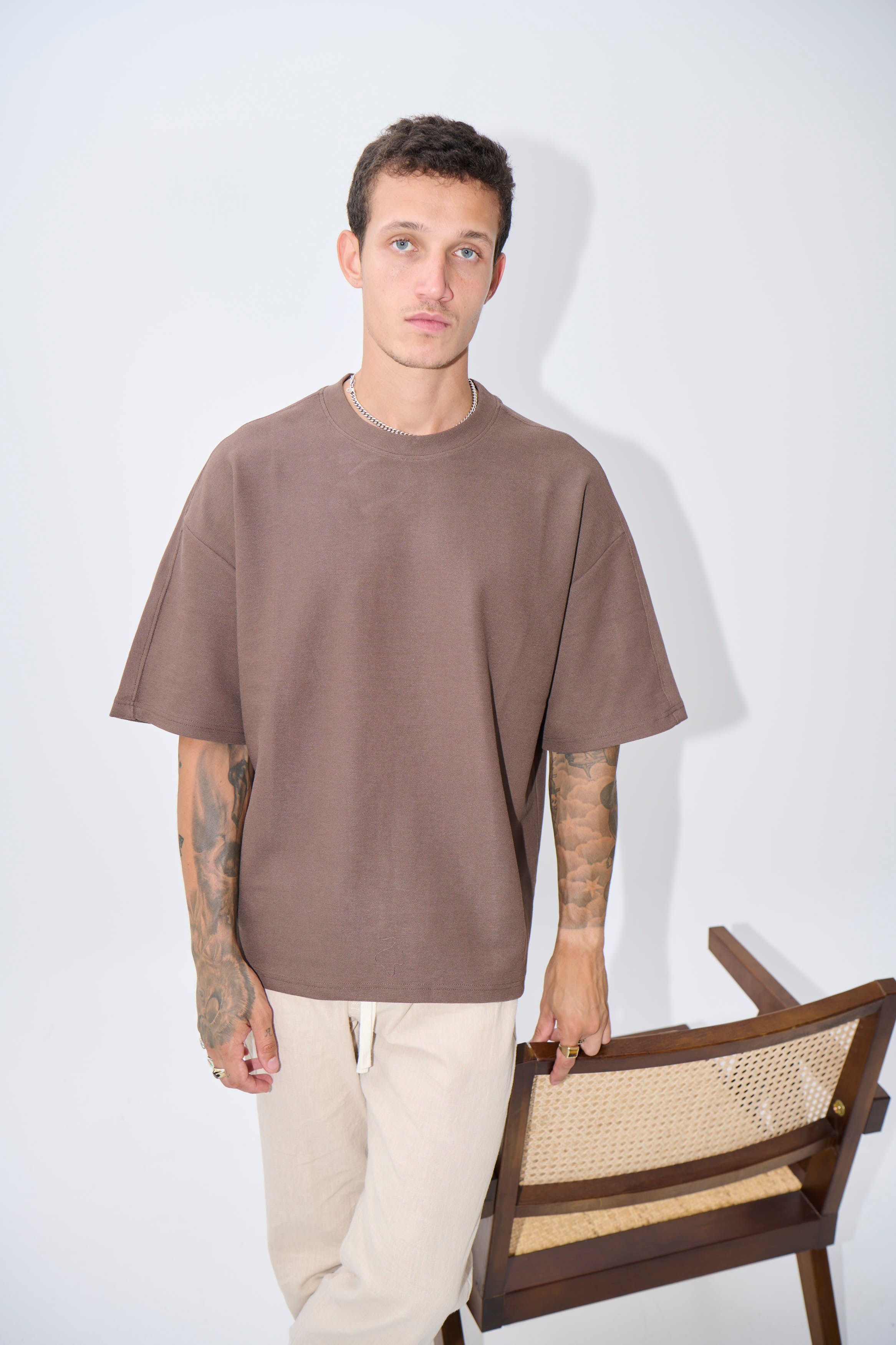 Henry Heavyweight Tee Choc