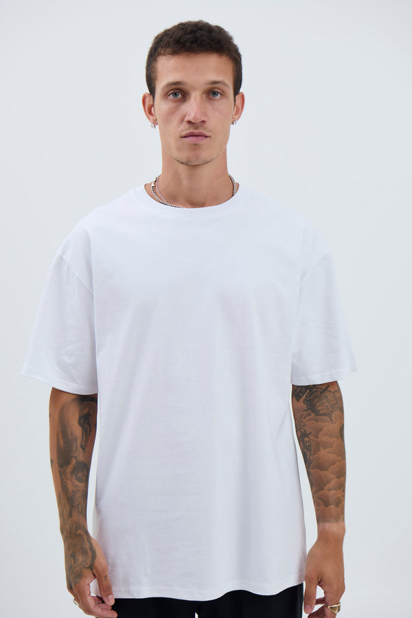 Timothy Crew Neck Tee White