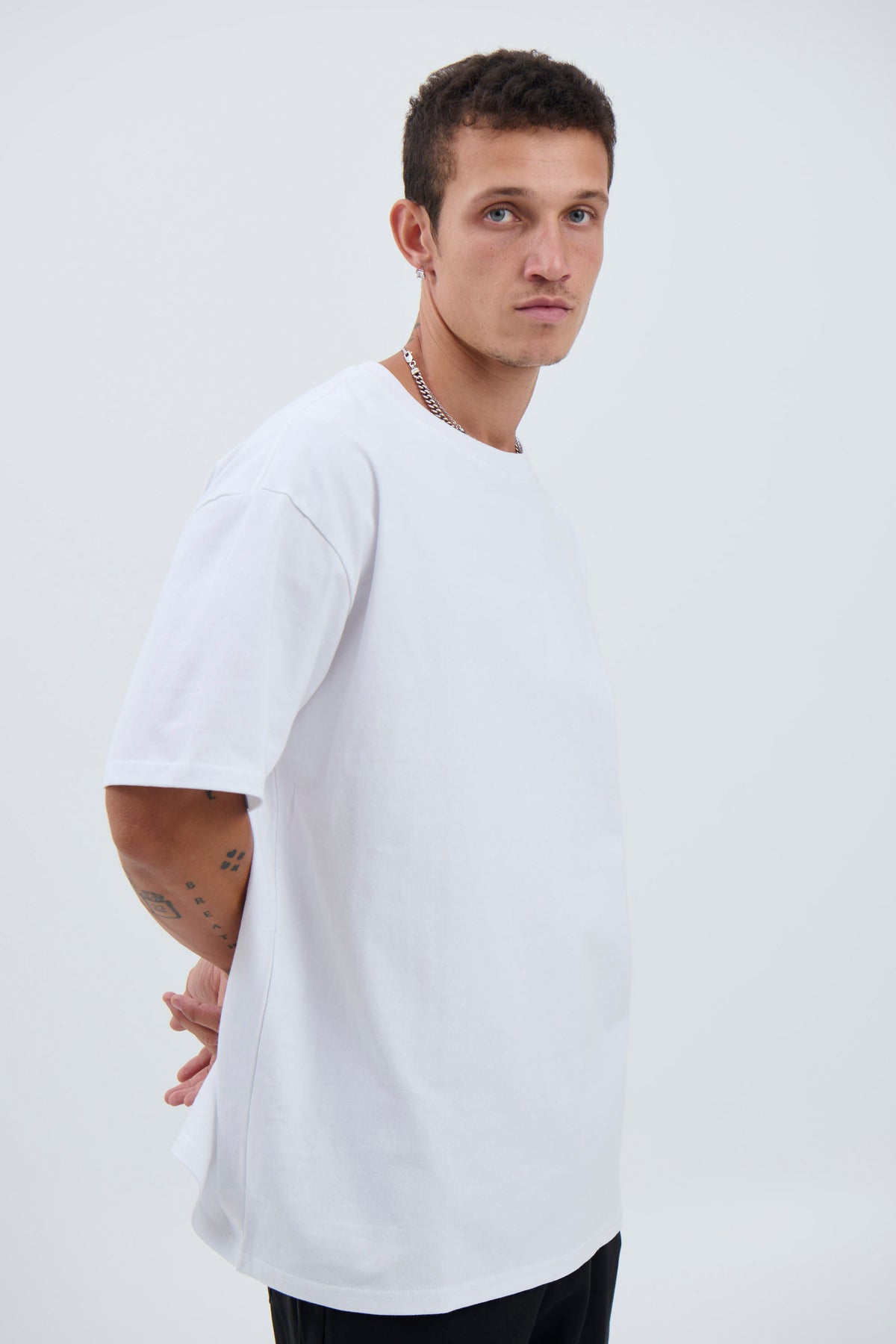 Timothy Crew Neck Tee White