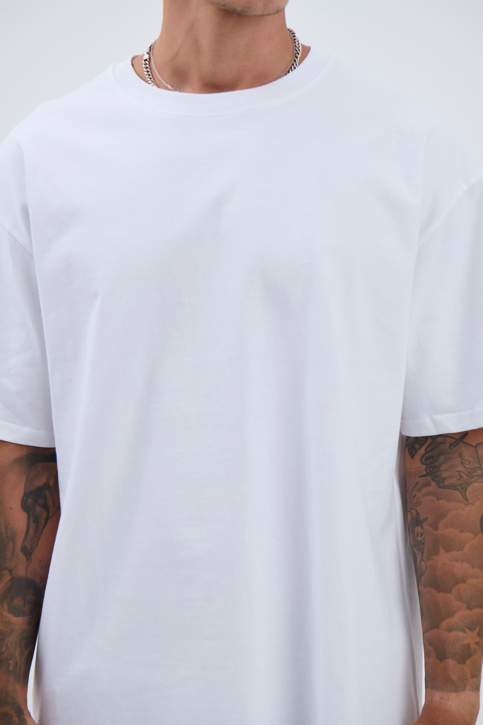 Timothy Crew Neck Tee White
