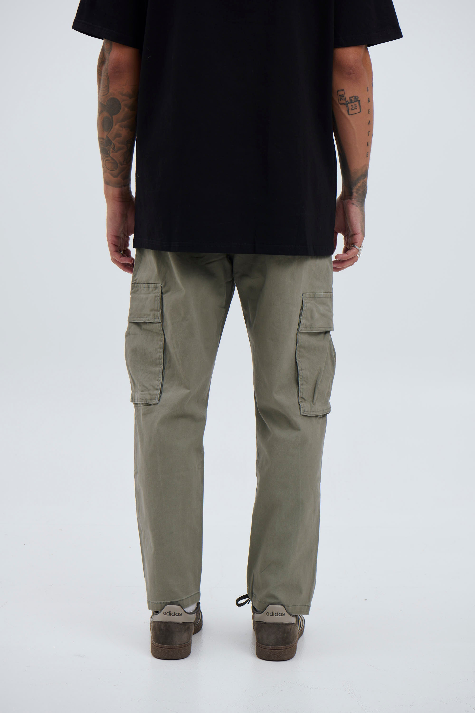 Damien Drop Cargo Pant Khaki