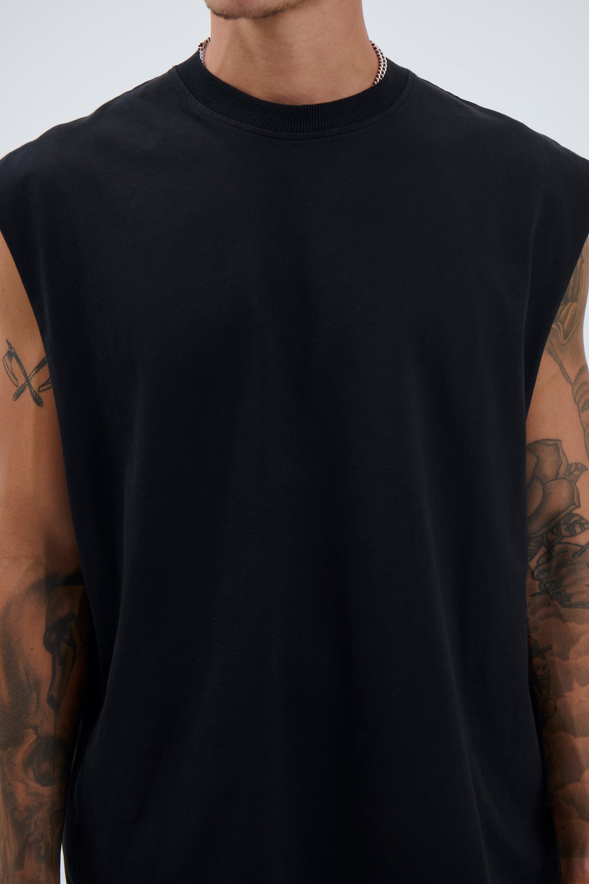 Heavyweight Crew Tank Black