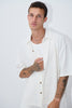 Lucas Drop Shirt Soft Texture White