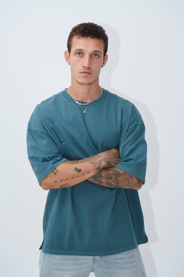 Joel Heavyweight Box Tee Emerald