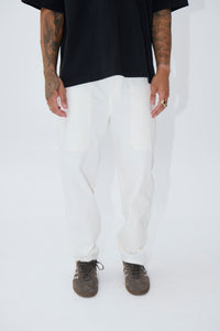 Damien Straight Pant Ivory