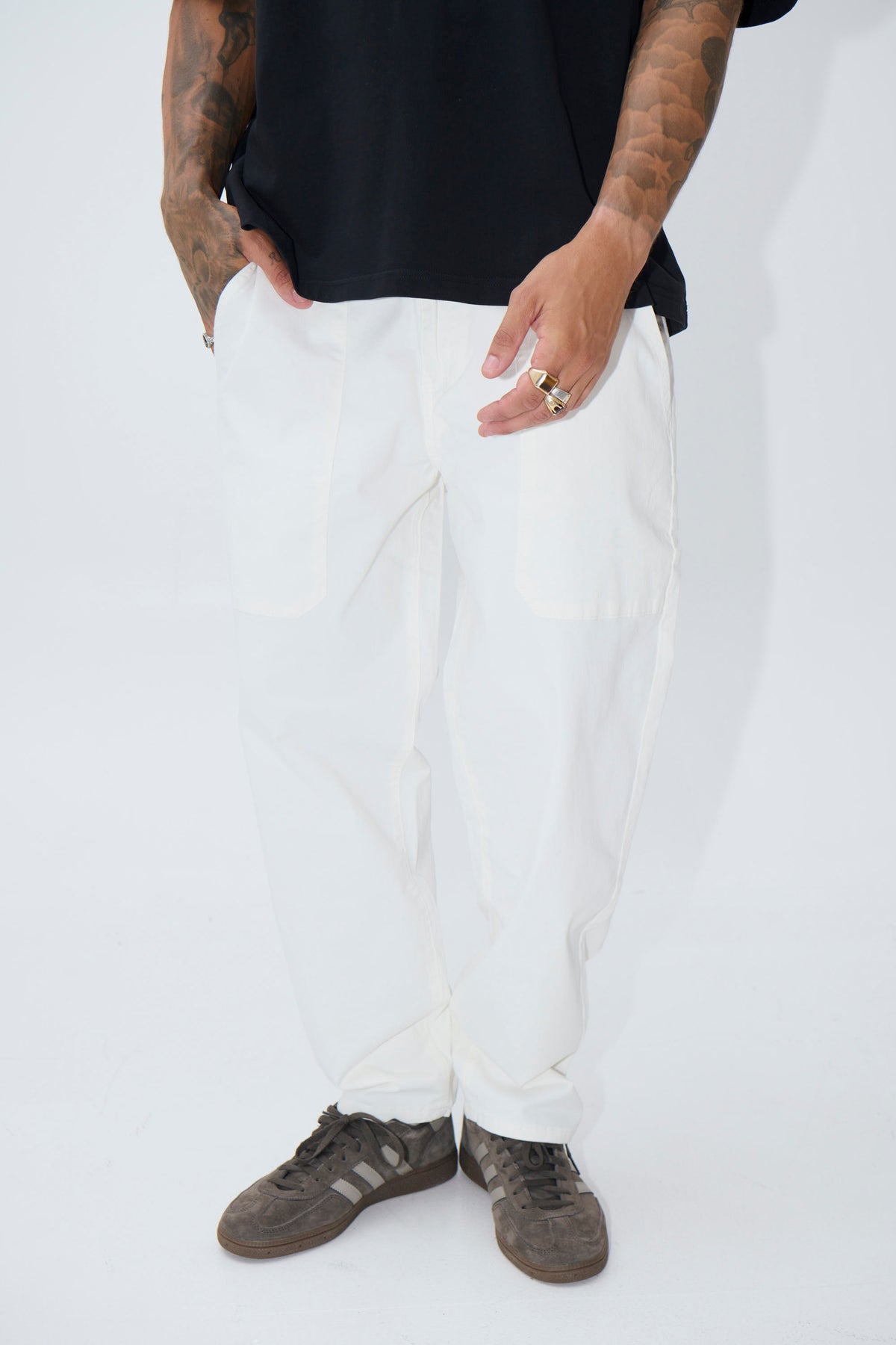 Damien Straight Pant Ivory