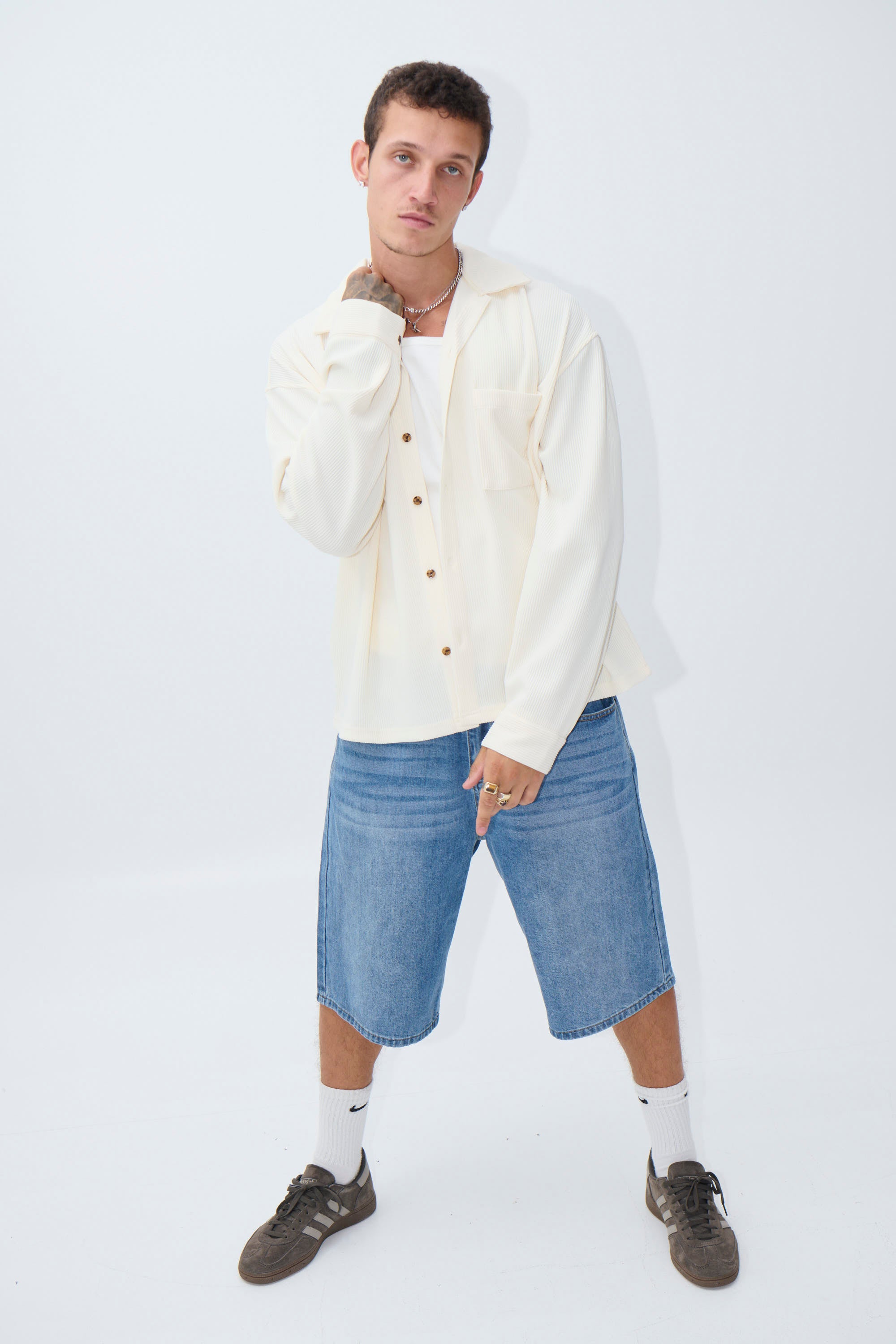 Lawrence Ribbed Long Sleeve Ivory